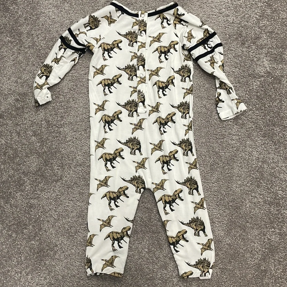 Kate Quinn Varsity Sleeve Dino Romper
